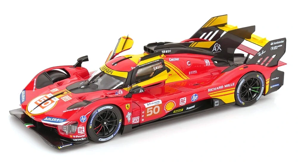 Ferrari 499P AF Corse #50 Fuoco/Molina/Nielsen Winner 24H Le Mans 2024 1:18 Bburago