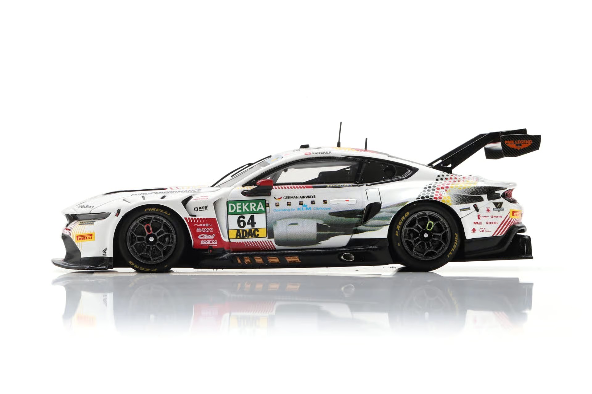 Ford Mustang GT3 HRT Ford Performance #64 F.Scherer DTM 2025 1:43 Spark