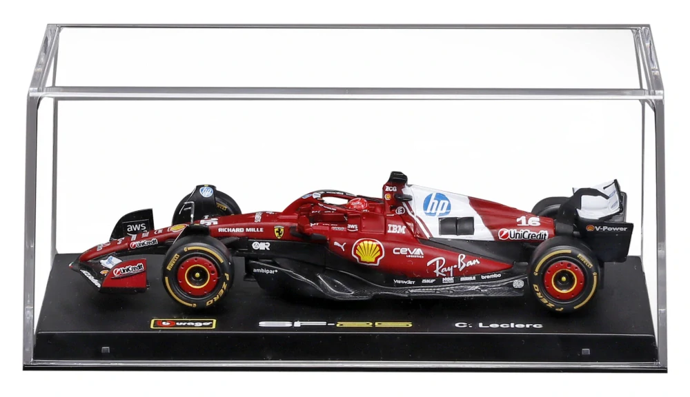 Ferrari F1 #16 C.Leclerc 2025 with Helmet 1:43 Bburago