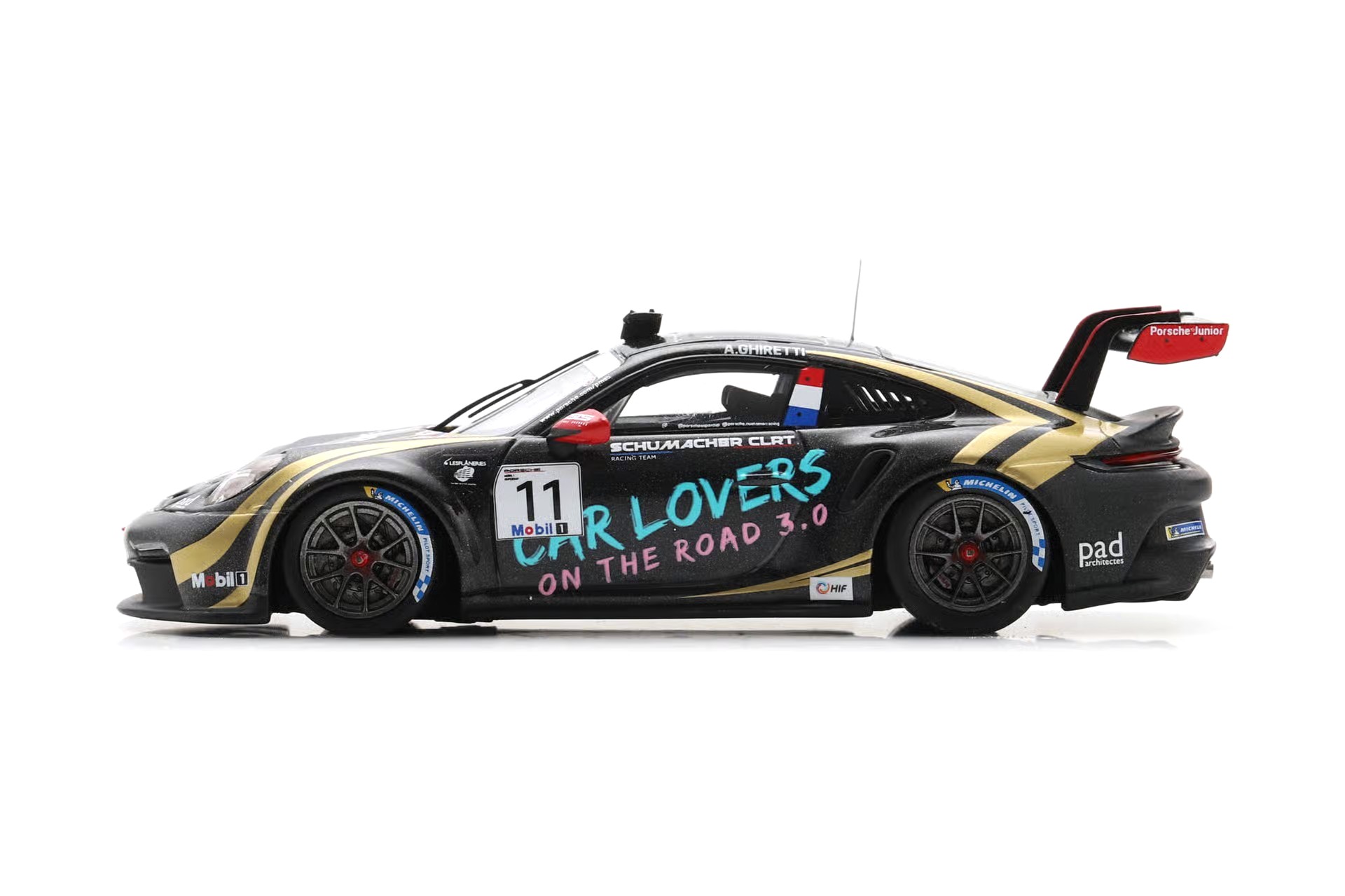 Porsche 911 GT3 Cup #11 A.Ghiretti Supercup Driver and Team Champion 2025 1:43 Spark
