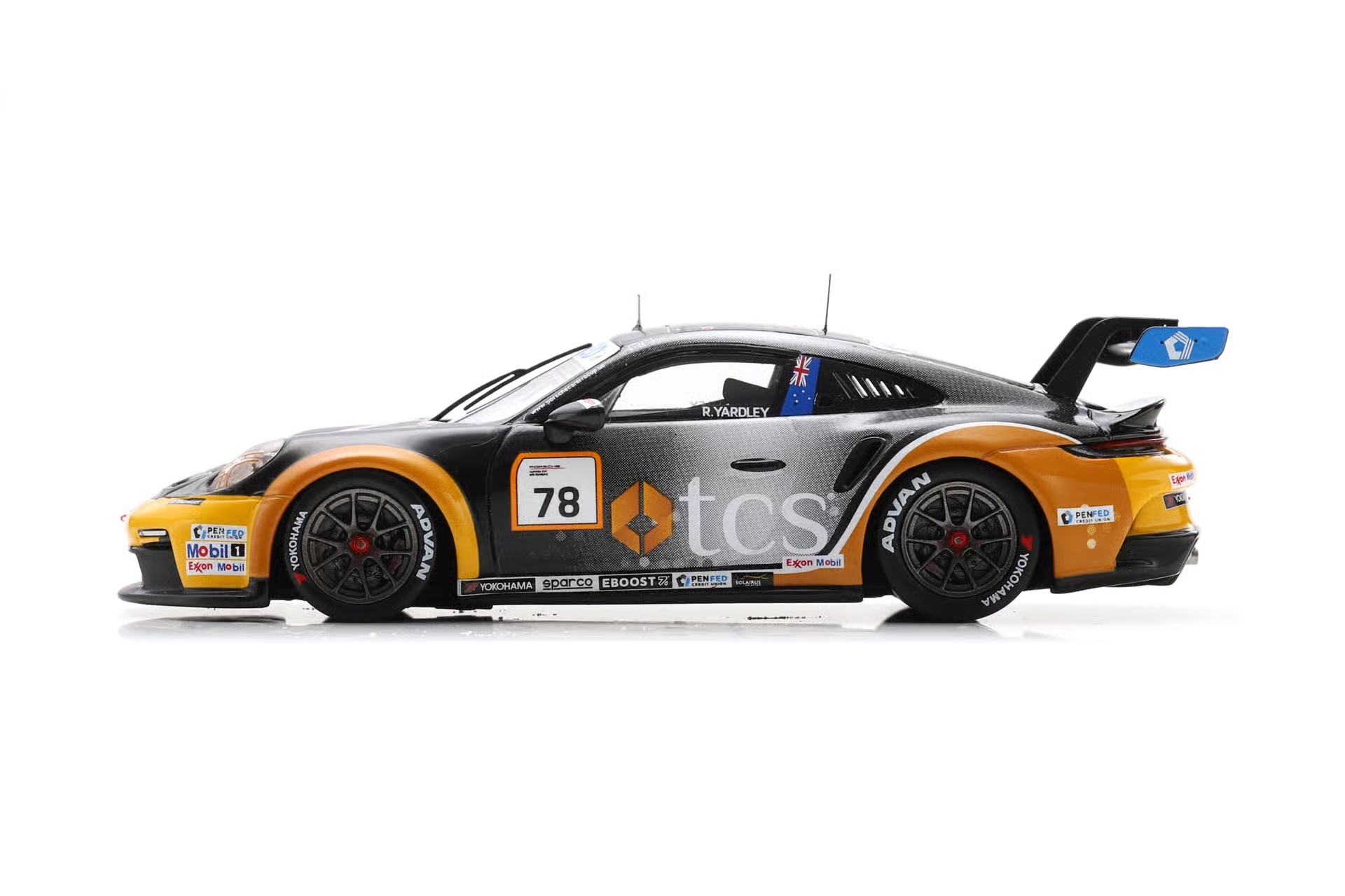 Porsche 911 GT3 Cup #78 R.Yardley Porsche Deluxe Carrera Cup North America Champion 2025 1:43 Spark