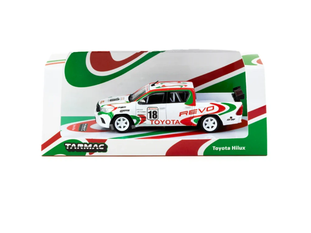 Toyota Hilux #18 white/red/green 1:64 Tarmac