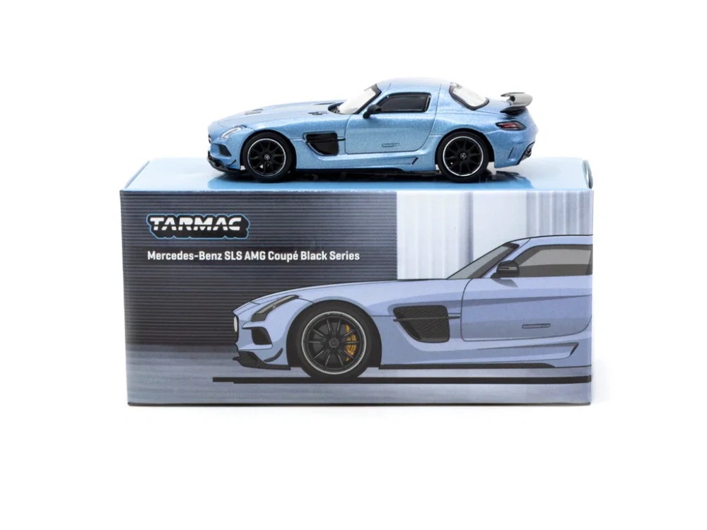 Mercedes-Benz SLS AMG Coupé Black Series matte blue 1:64 Tarmac