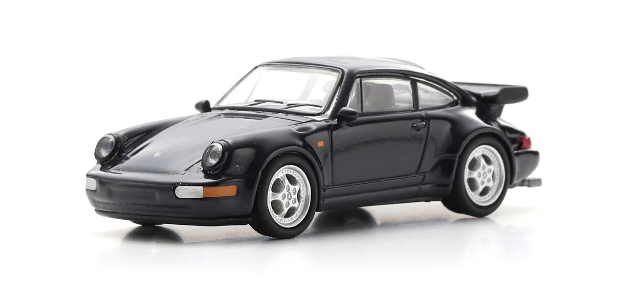 Porsche 911 Turbo (965) black 1:64 Schuco