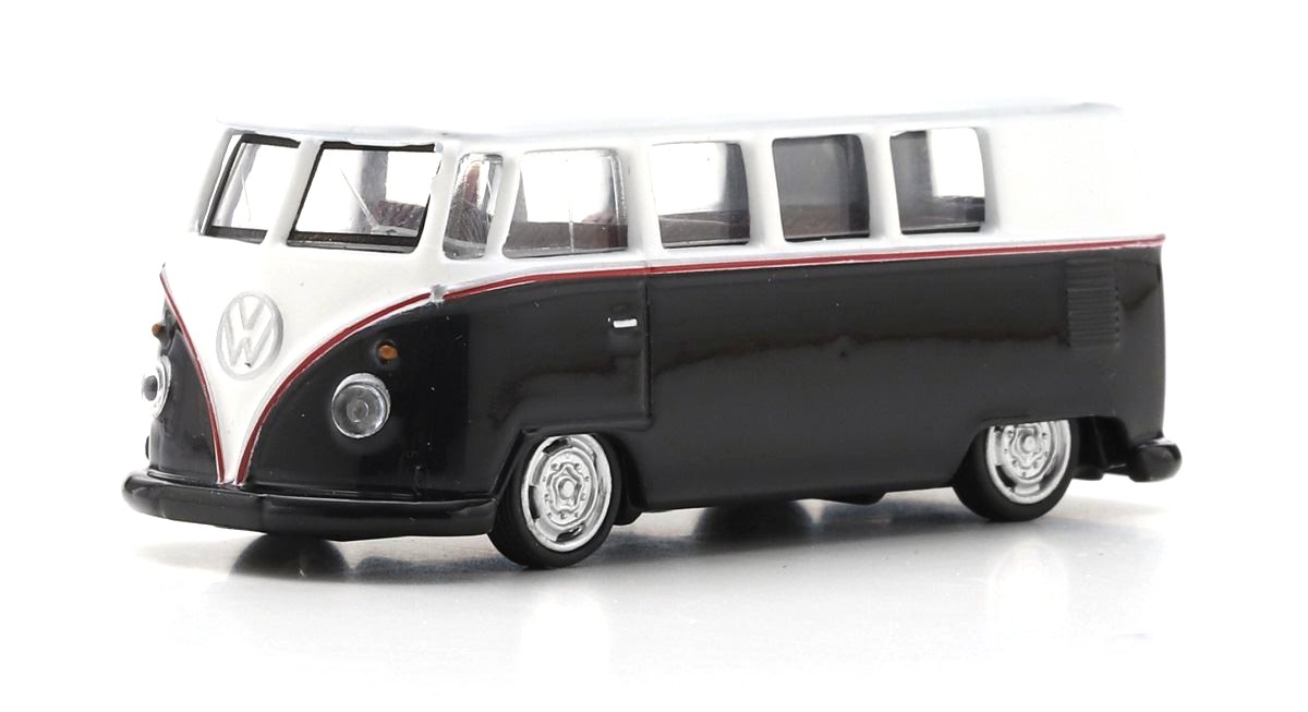 Volkswagen T1 Lowrider white/black 1:64 Schuco