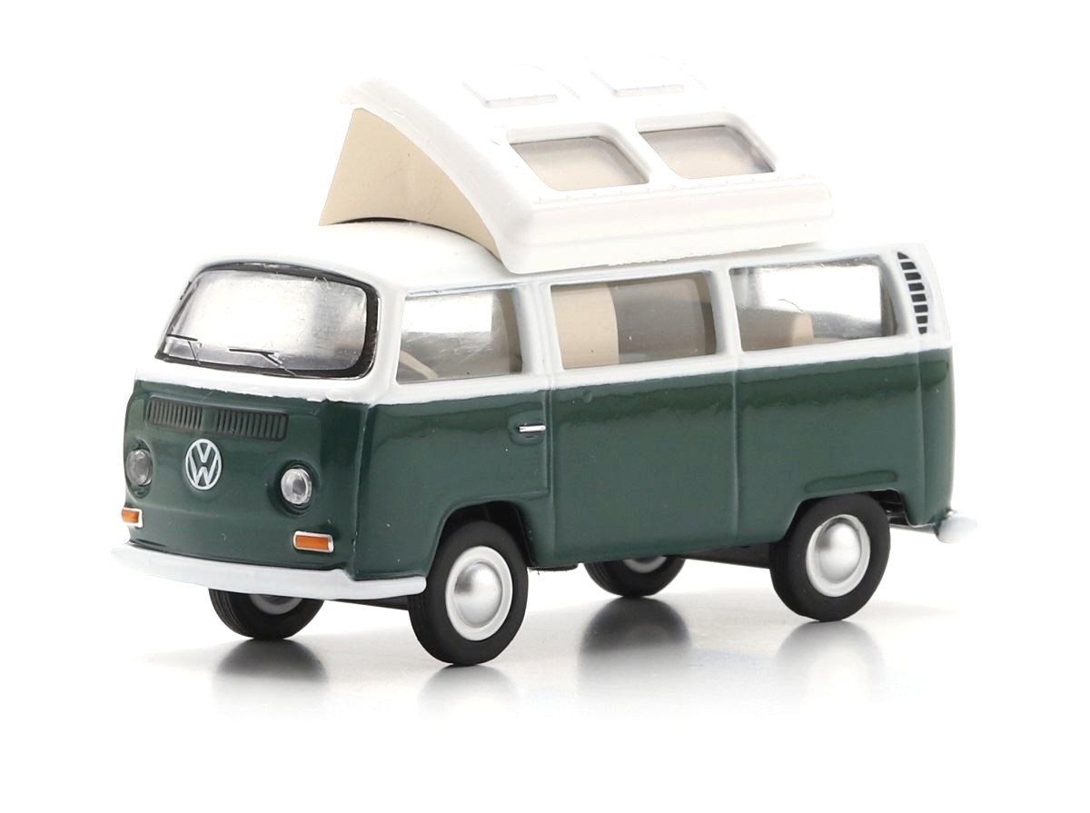 Volkswagen T2 Campingbus white/green 1:64 Schuco