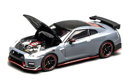 Nissan GT-R (R35) Nismo Coupe 2022 stealth grey carbon 1:64 Motorhelix