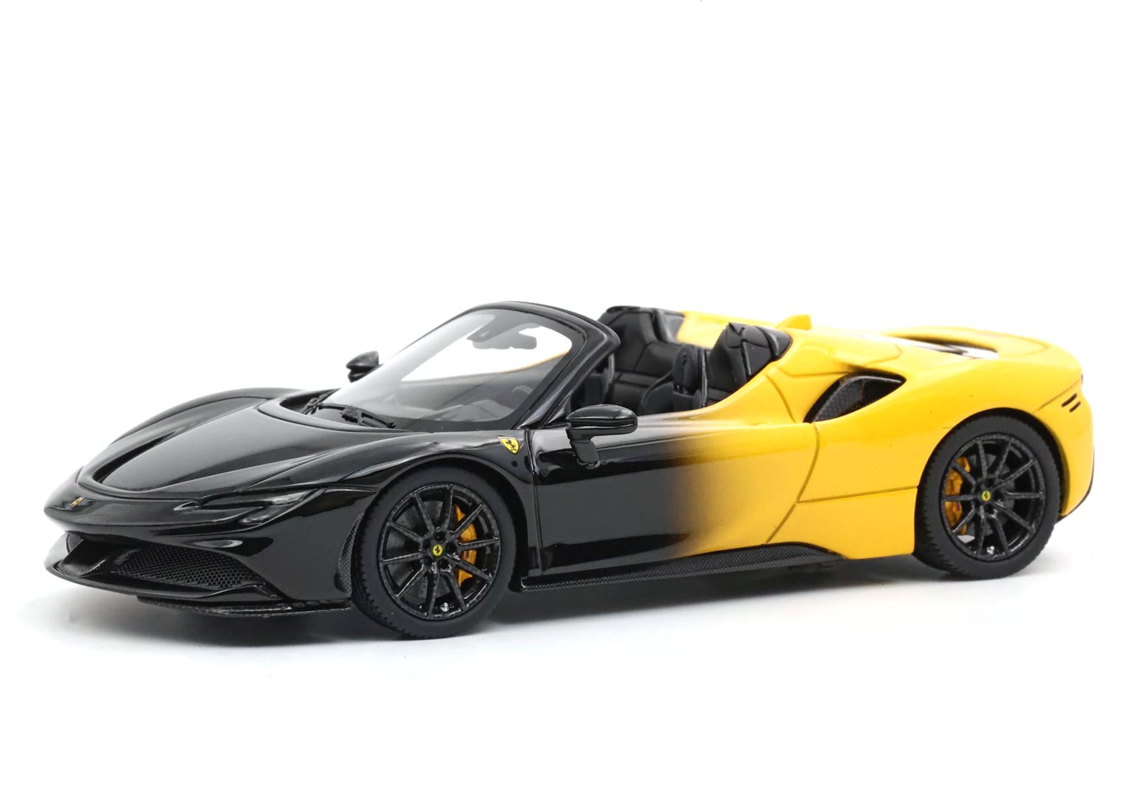 Ferrari SF90 Spider Yellow Black bicolor 1:43 B.B.R.