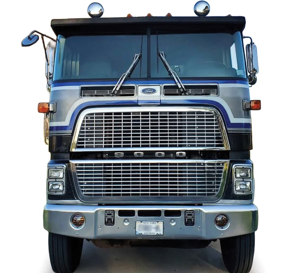 Ford COE 9000 blue/silver 1:64 Ixo America