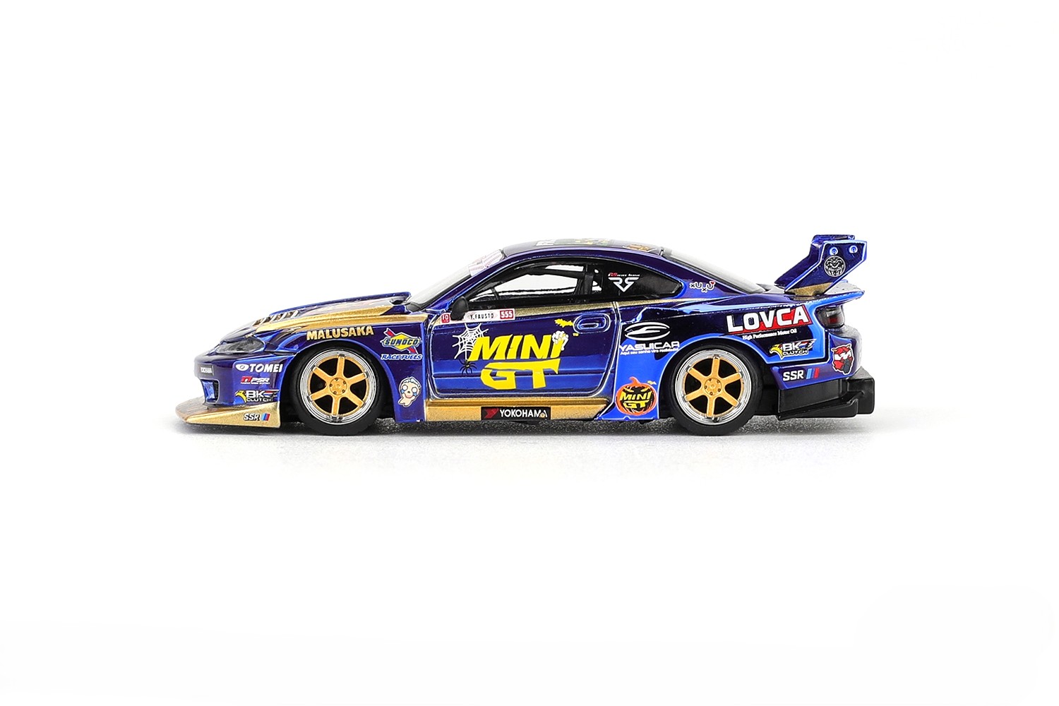 Nissan Silvia S15 LB-Super Team Mini GT Silhouette #555 Liberty Walk Formula Drift 2025 1:64 Mini GT