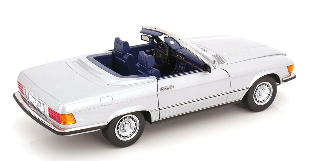 Mercedes-Benz 450SL R107 Europe 1985 silver 1:12 KK Scale