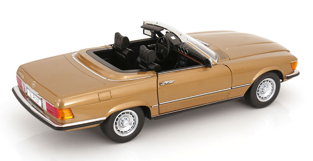 Mercedes-Benz 450SL R107 Europe 1985 gold metallic 1:12 KK Scale