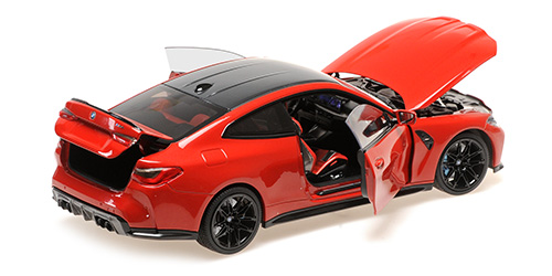 BMW M4 2024 red metallic 1:18 Minichamps 