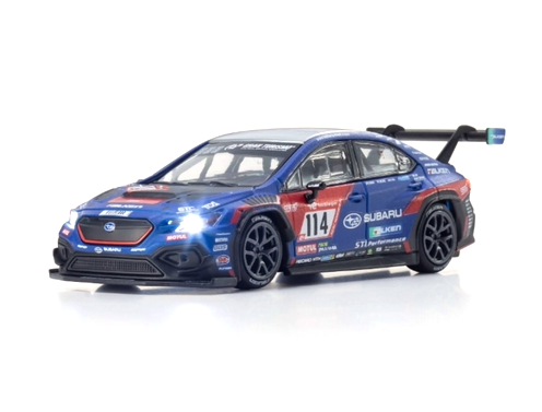 Subaru WRX STI #114 C. van Dam/T.Schrick/H.Yamauchi/T.Iguchi NBR 2023 With LED With Book 1:64 Kyosho