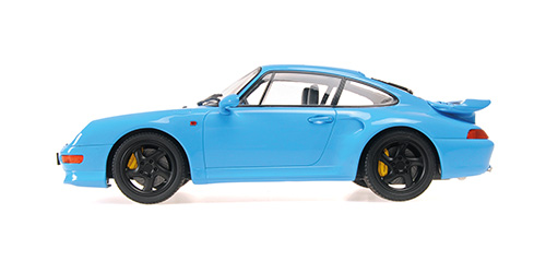 Porsche 911 993 Turbo S 1997 blue 1:18 Minichamps