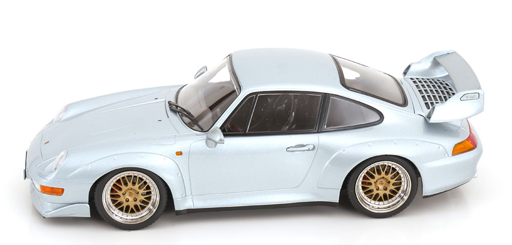 Porsche 911 993 GT2 Coupe 1996 BBS Rims silver 1:18 KK Scale