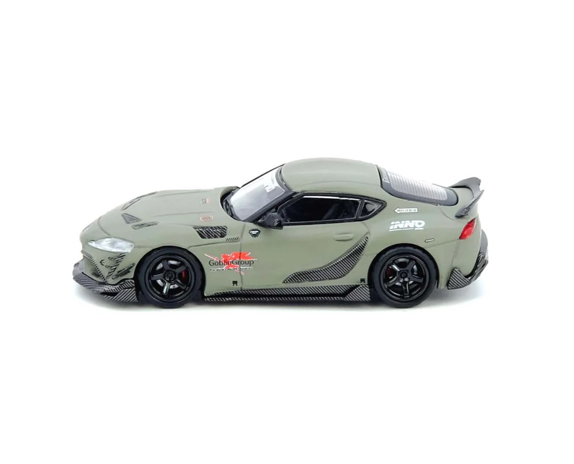 Toyota Supra A90 DARWIN PRO matt green 1:64 Inno Models