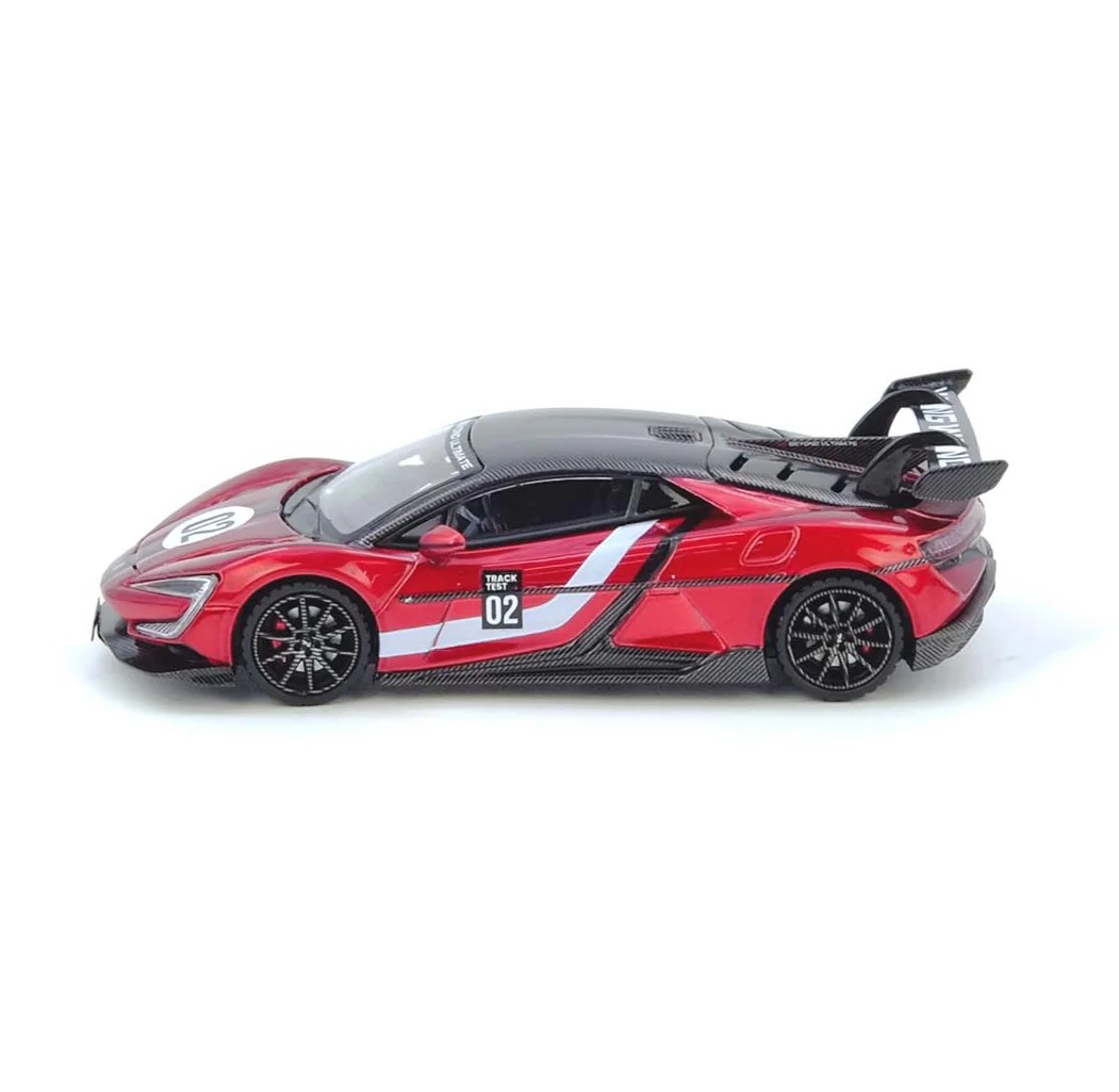 YangWang U9 Nurburgring Test Car *World Fastest EV Supercar* 2025 red/black 1:64 Inno Models