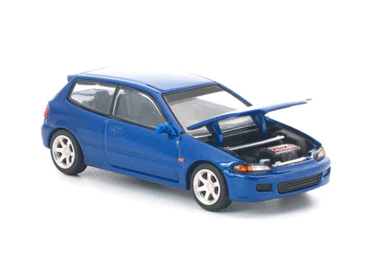 Honda Civic (EG6) captiva blue 1:64 Pop Race