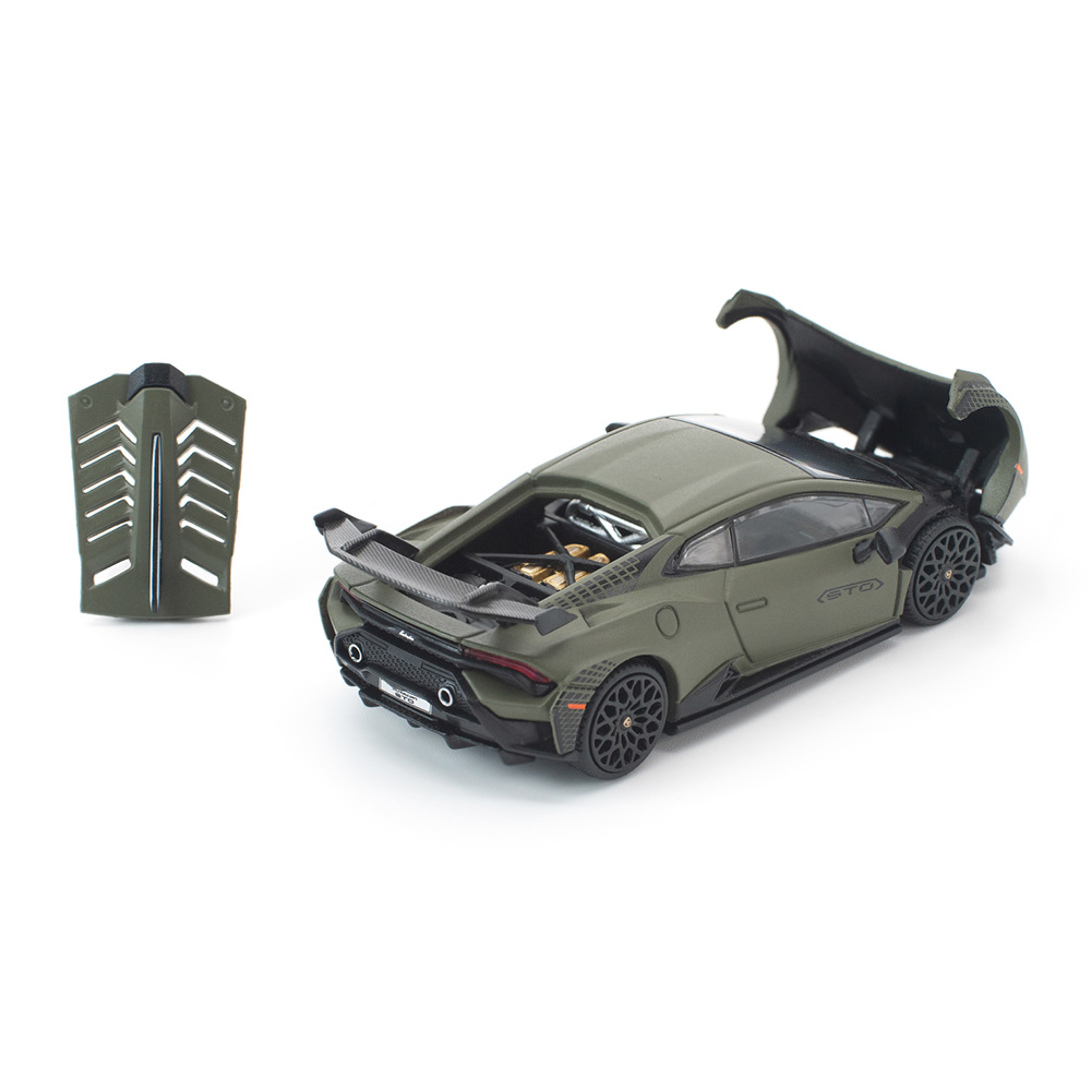 Lamborghini Huracan STO LP610-4 2023 verde turbine matt 1:64 Pop Race Limited