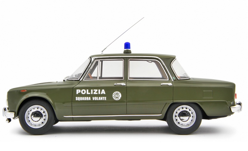 Alfa Romeo Giulia Super 1969 *Polizia Squadra Volante* green 1:18 Laudoracing Model