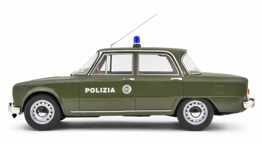 Alfa Romeo Giulia Super 1969 *Polizia* green 1:18 Laudoracing Model