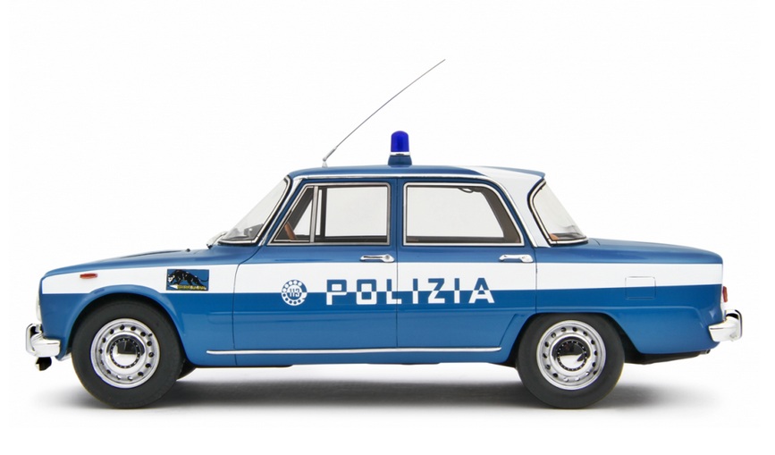 Alfa Romeo Giulia Super 1969 *Polizia* blue/white 1:18 Laudoracing Model