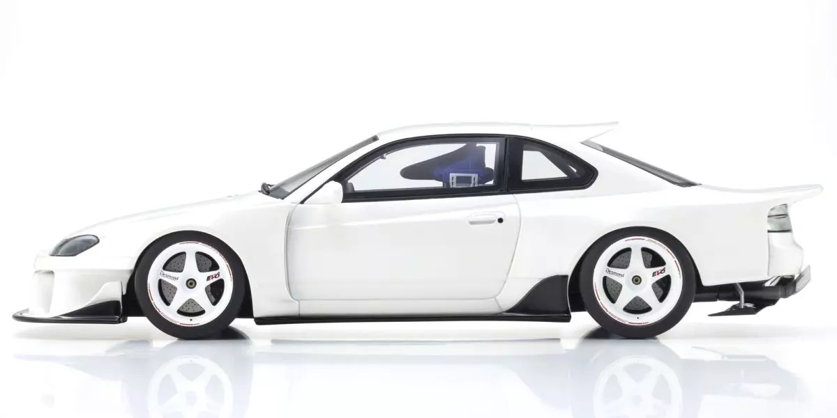 Nissan Silvia S15 Khyzyl Saleem Coupe 2002 white 1:18 Kyosho