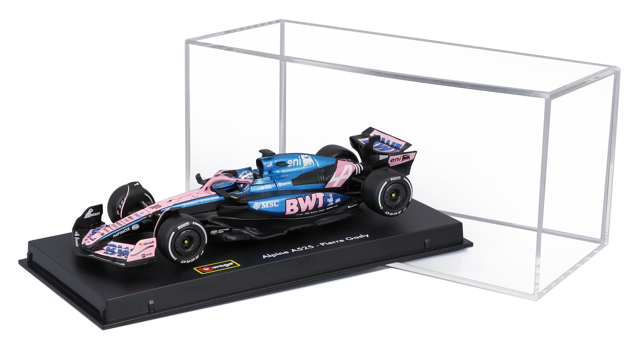 BWT Alpine A525 #10 Pierre Gasly 2025 with Helmet 1:43 Bburago