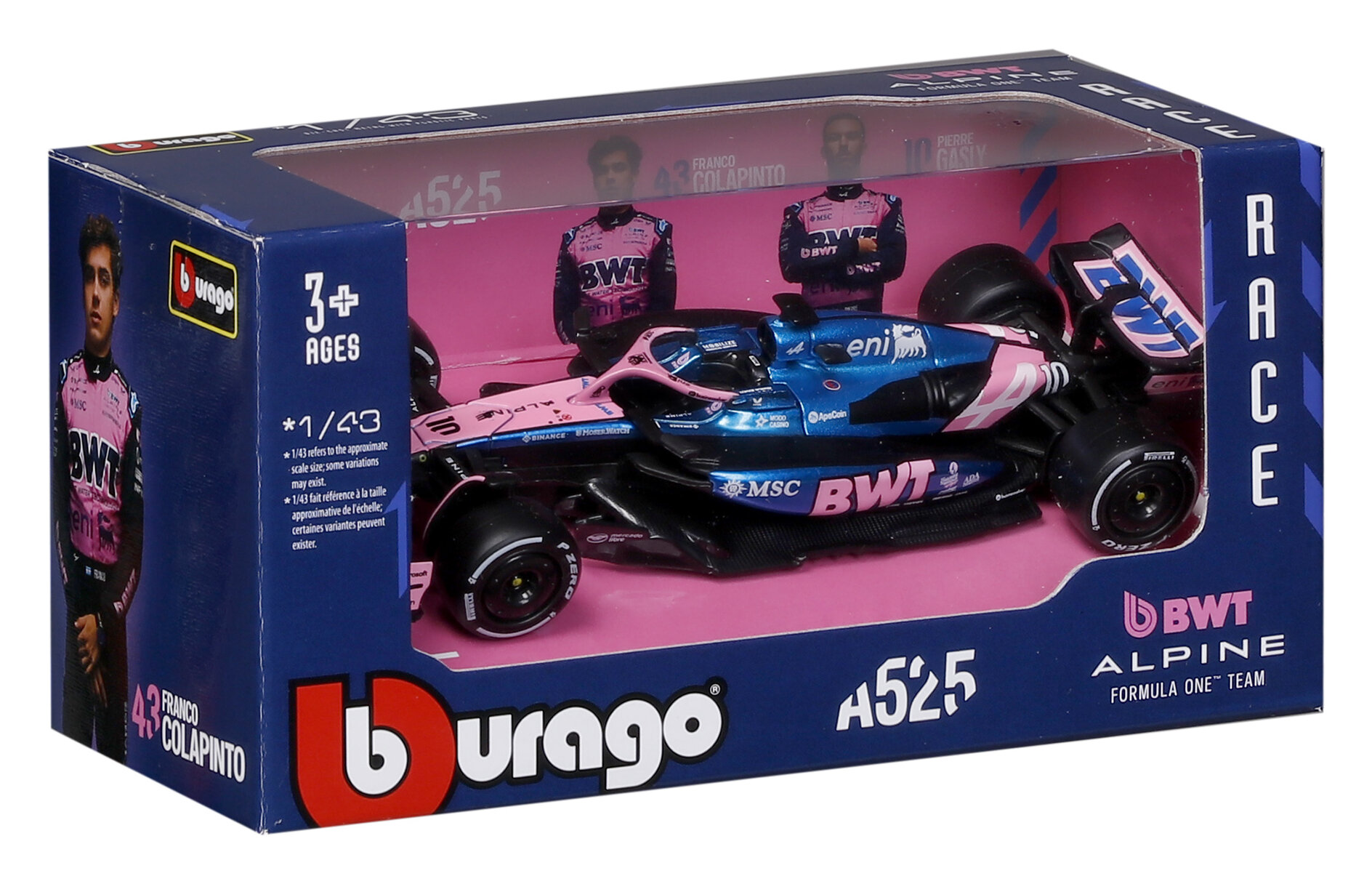 BWT Alpine A525 #10 Pierre Gasly 2025 1:43 Bburago