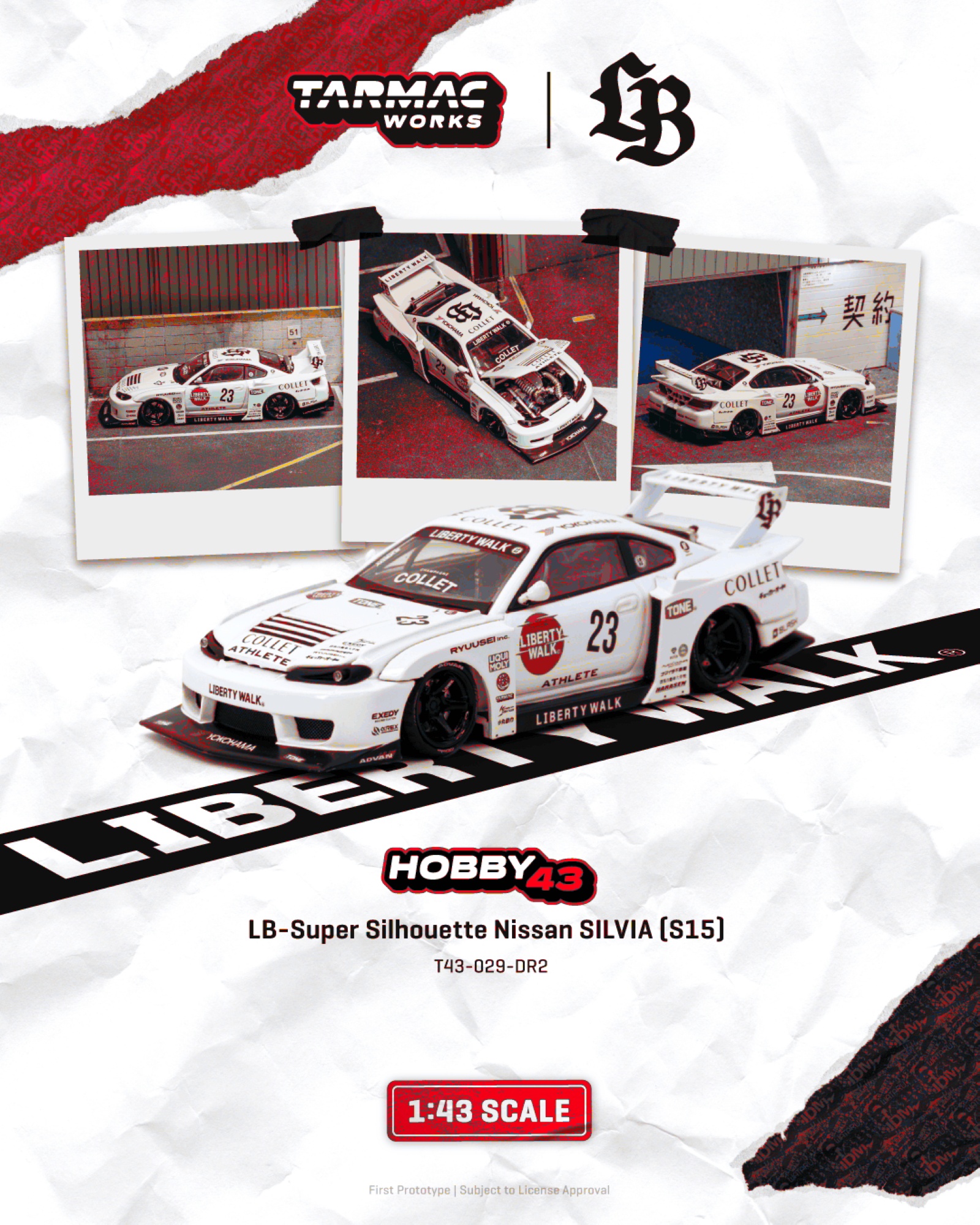 Nissan Silvia (S15) LB-Super Silhouette 2025 white 1:43 Tarmac