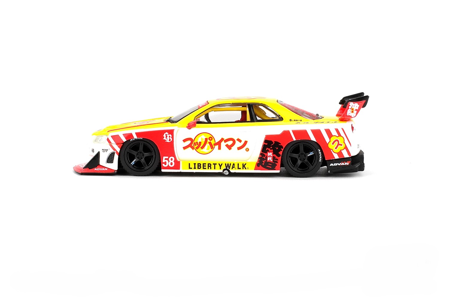 Nissan GTR (R34) LB-Super Silhouette Skyline Suppaiman Okinawa 2025 1:64 Mini GT