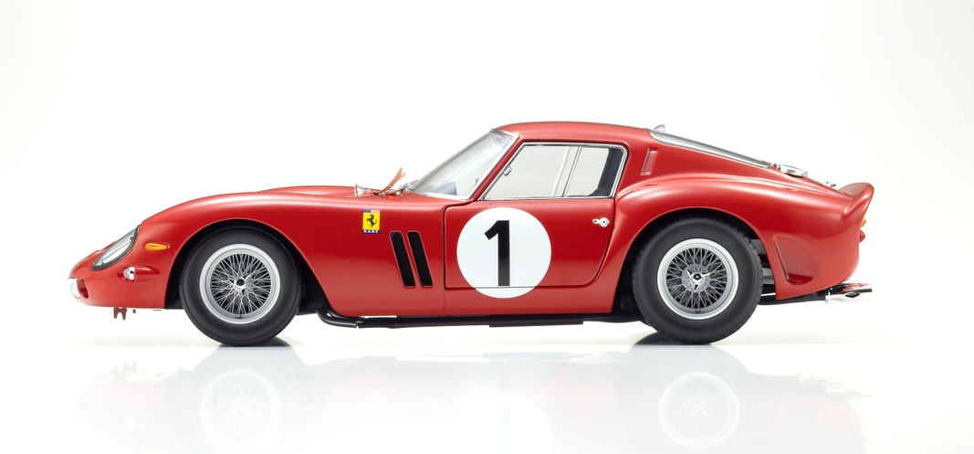 Ferrari 250 GTO 3.0L V12 Coupe #1 P.Rodriguez/R.Rodriguez Winner 1000KM Paris 1962 1:18 Kyosho