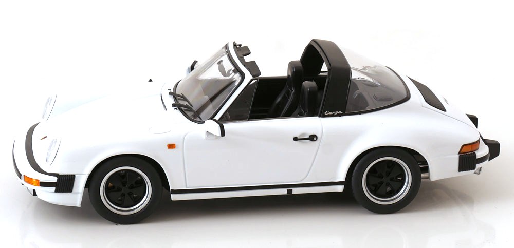 Porsche 911 SC Targa 1983 with Extra Hard Top white 1:18 KK Scale