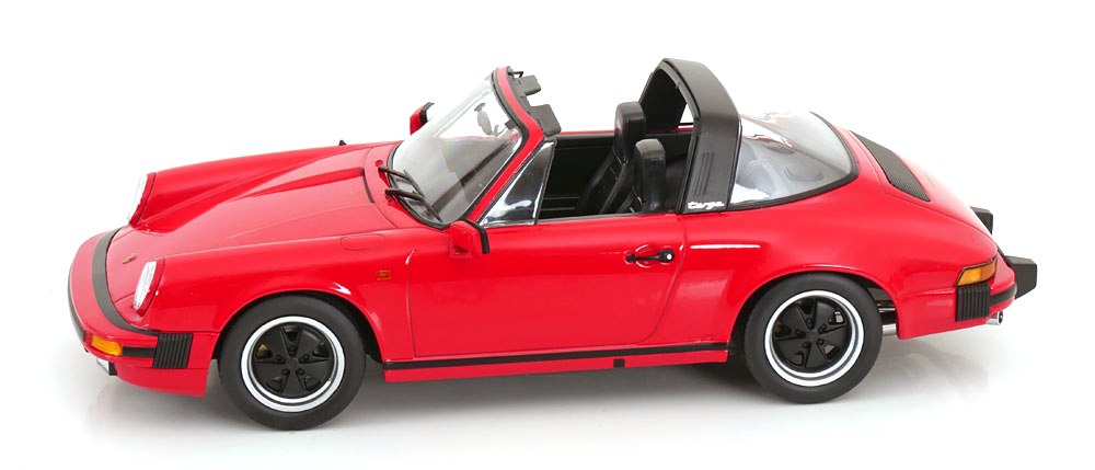 Porsche 911 SC Targa 1983 with Extra Hard Top red 1:18 KK Scale