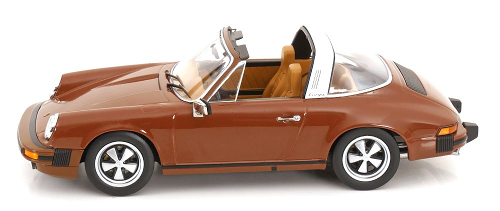 Porsche 911 SC Targa 1975 *Tatort Stuttgart* brown 1:18 KK Scale