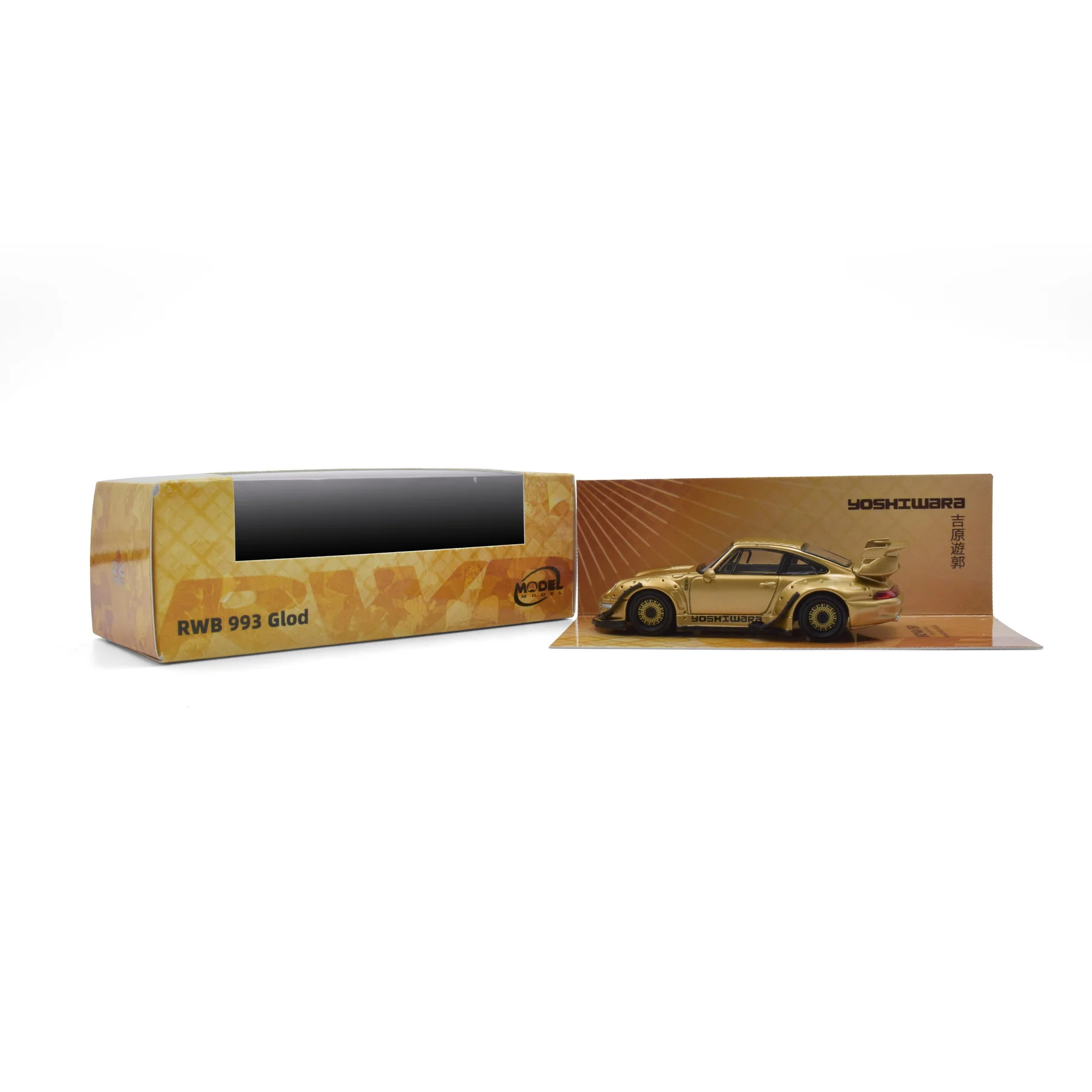 Porsche RWB 993 gold 1:64 ModelModel