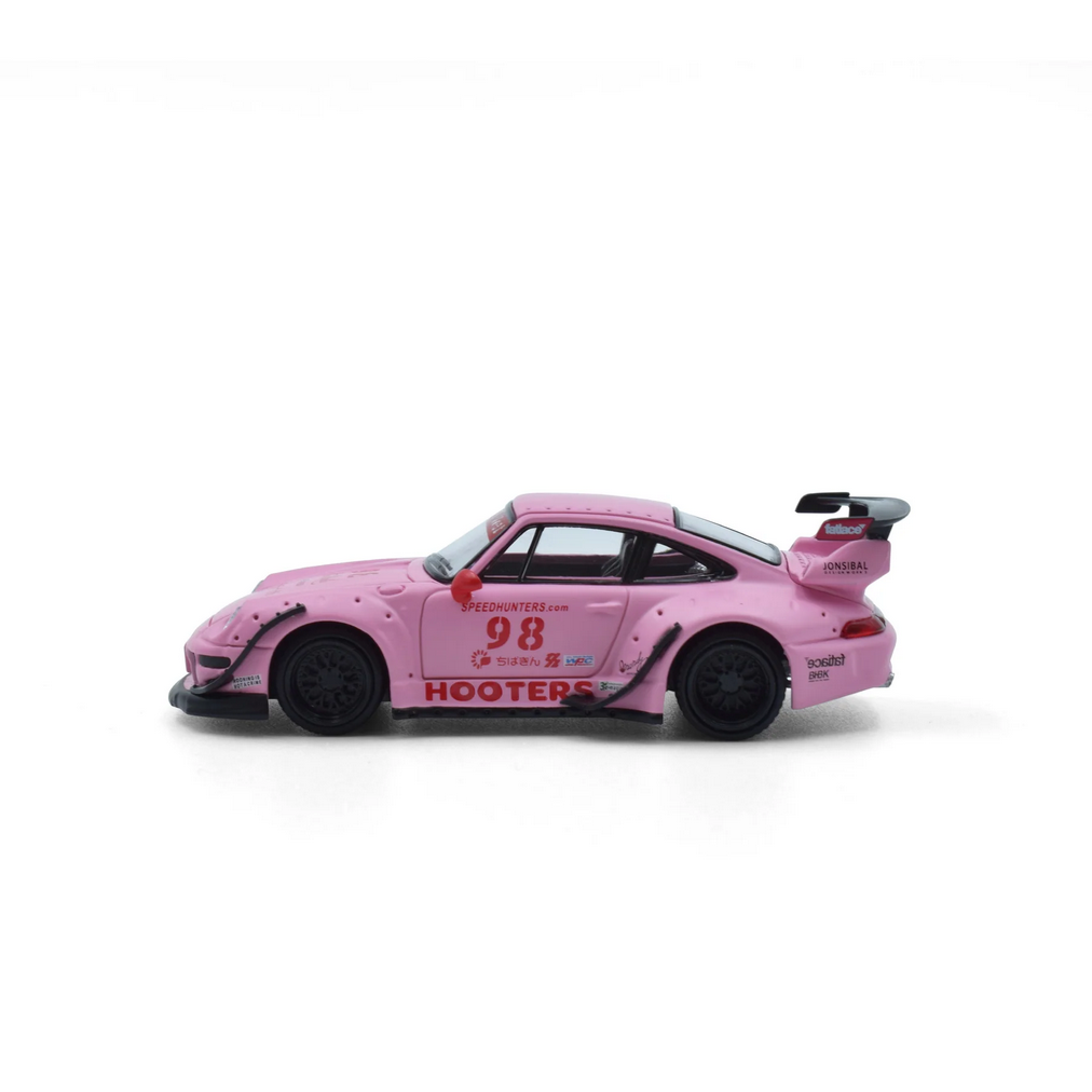 Porsche RWB 993 #98 *Hooters* matte pink 1:64 ModelModel