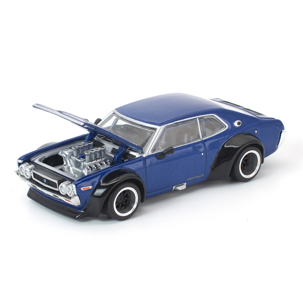 Nissan Laurel C 130 blue 1:64 Pop Race Limited