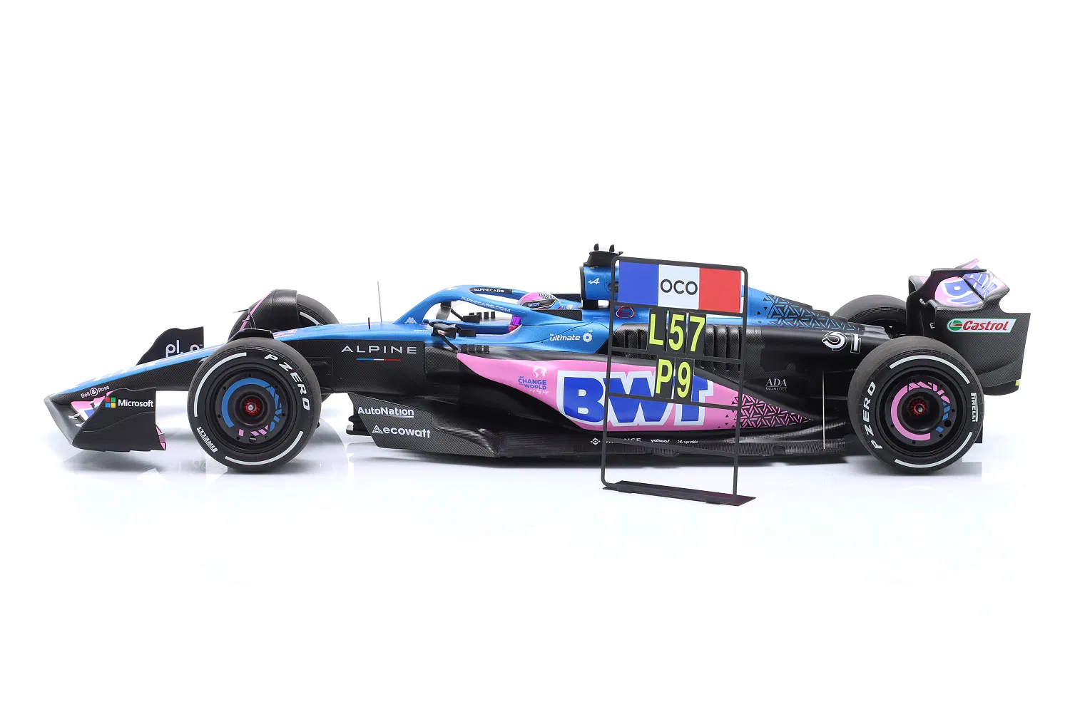 Alpine BWT F1 Team A523 #31 E.Ocon 9th Miami GP 2023 1:18 Minichamps
