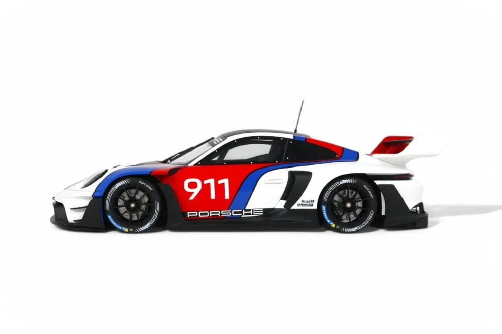 Porsche 911 GT3 R 2023 rennsport white 1:18 GT Spirit