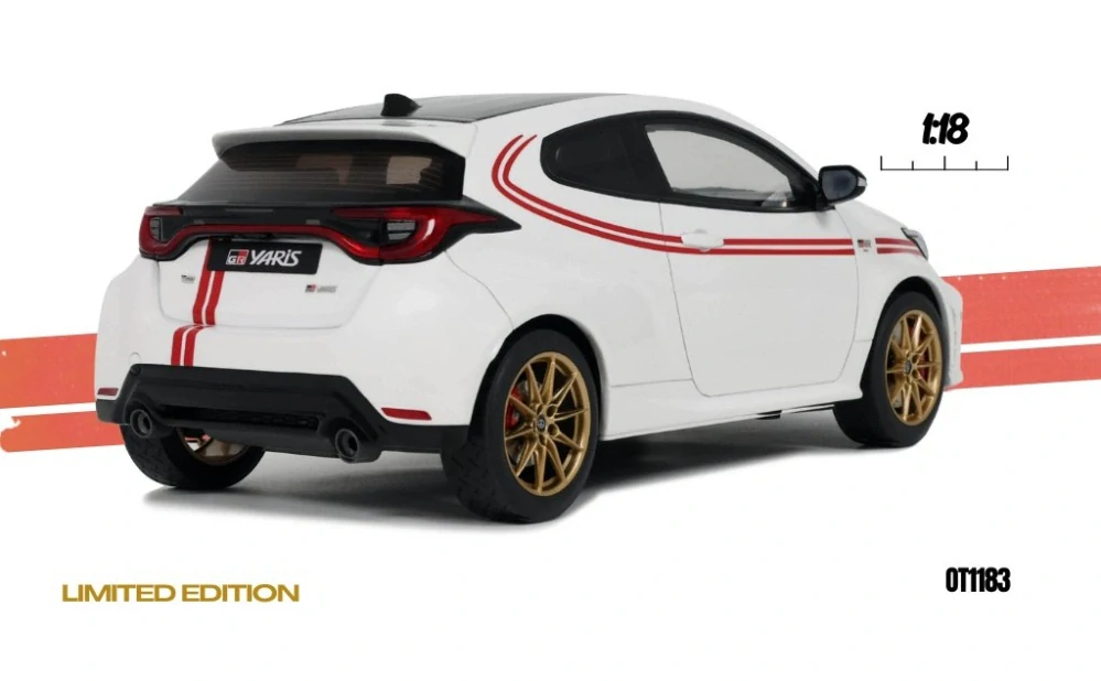 Toyota GR Yaris TGR Italy Limited Edition 2024 pure white 1:18 OttOmobile