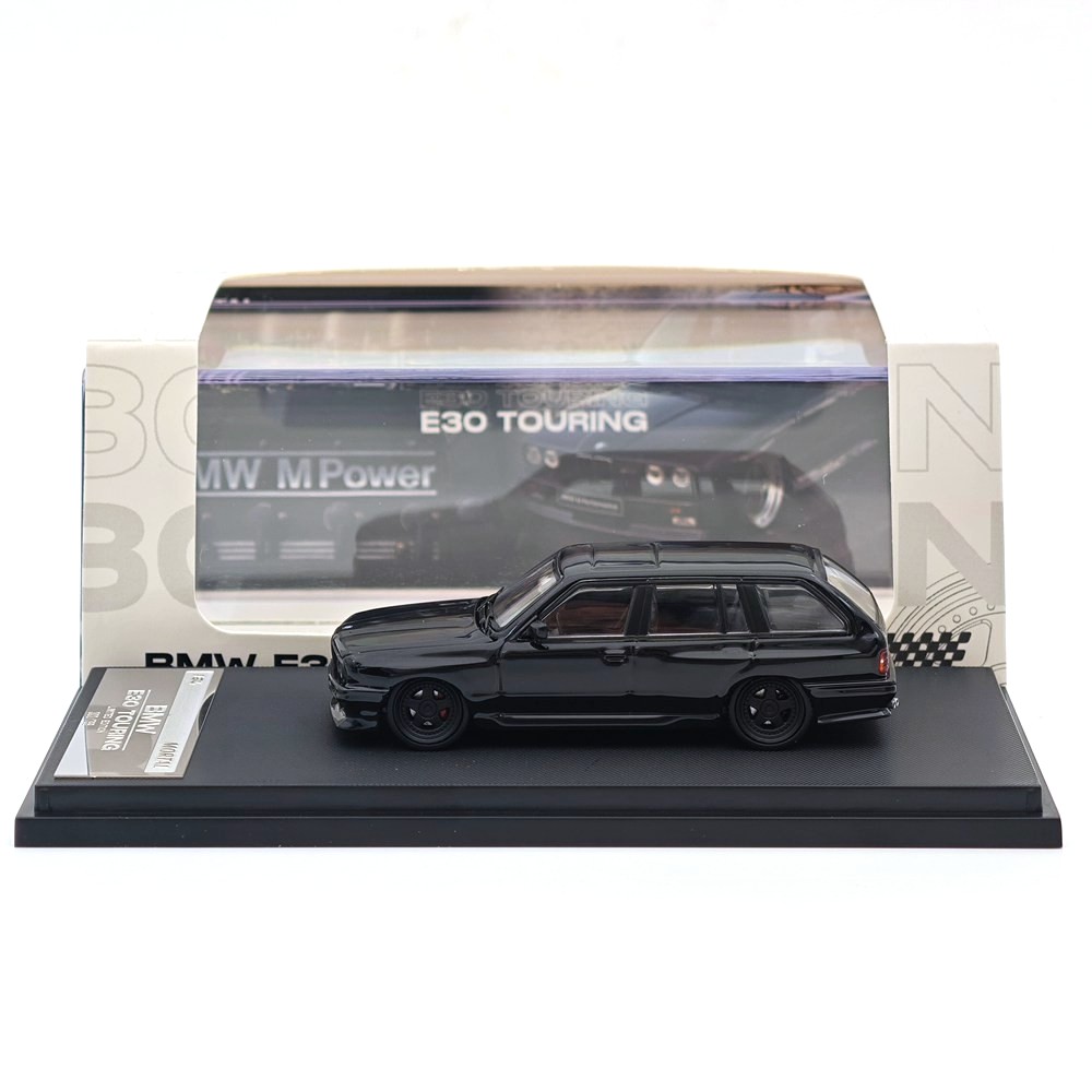 BMW E30 Touring Wagon Wide-Body black 1:64 Mortal Model