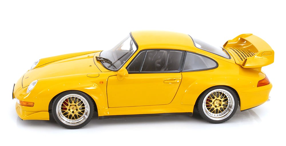 Porsche 911 993 GT2 1996 BBS Rims yellow 1:12 KK Scale