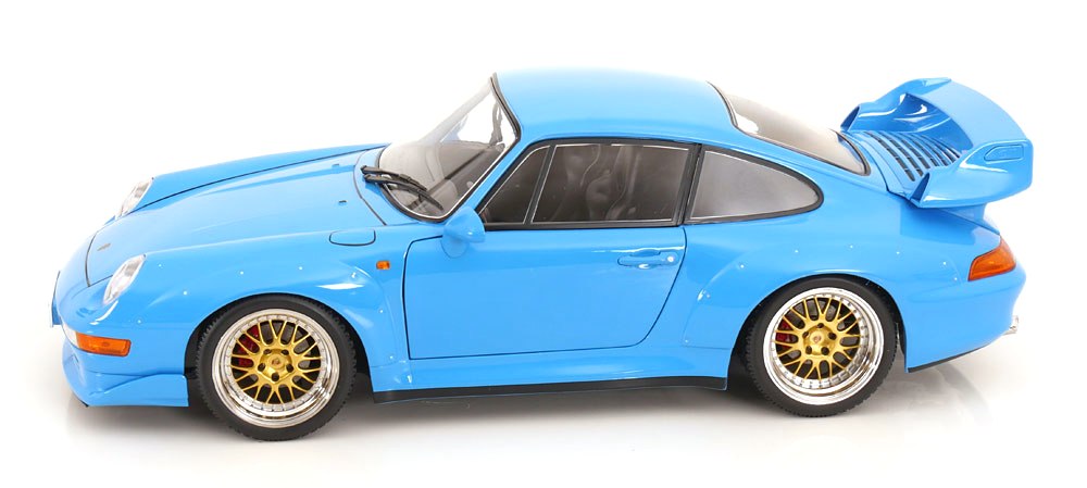 Porsche 911 993 GT2 1996 BBS Rims light blue 1:12 KK Scale