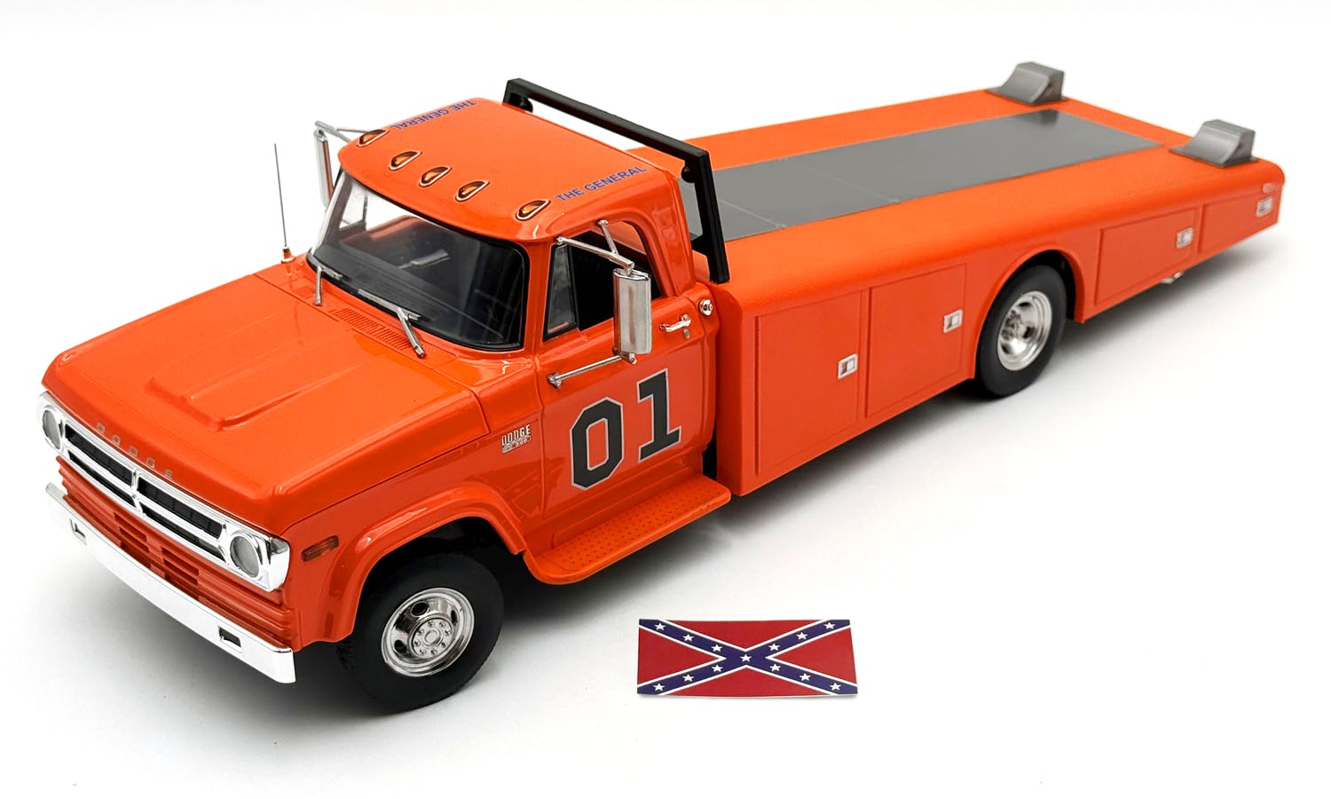 Dodge D300 Ramp Truck *General* 1970 orange 1:18 Acme Diecast