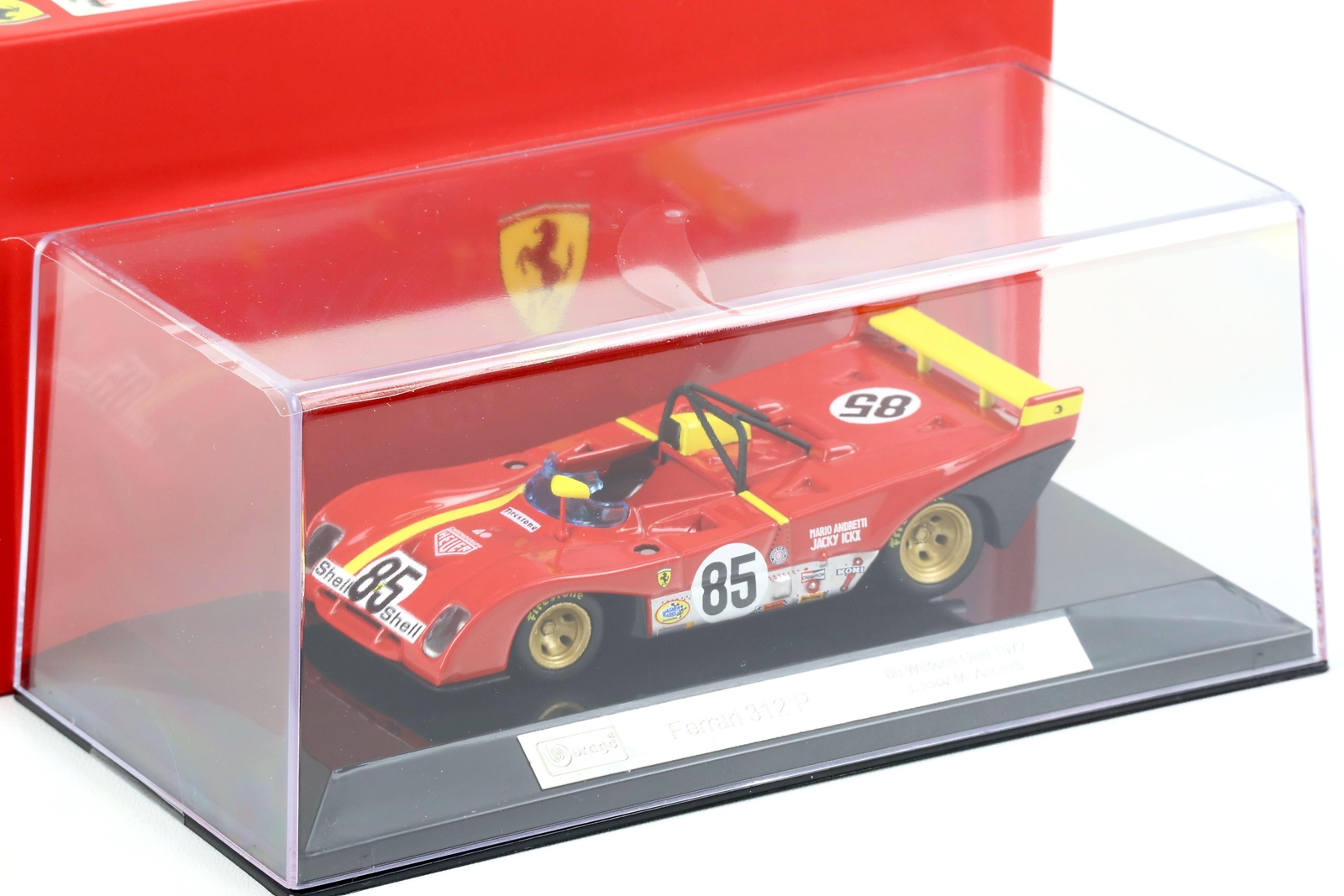 Ferrari 312P #85 Ickx/Andretti Winner 6h Watkins Glen 1972 1:43 Bburago
