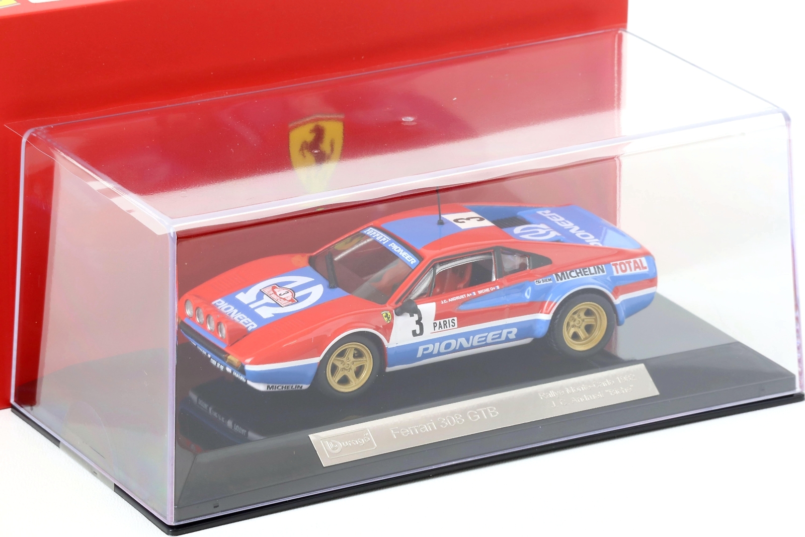 Ferrari 308 GTB #3 J.C.Andruet Rallye Monte Carlo 1982 1:43 Bburago