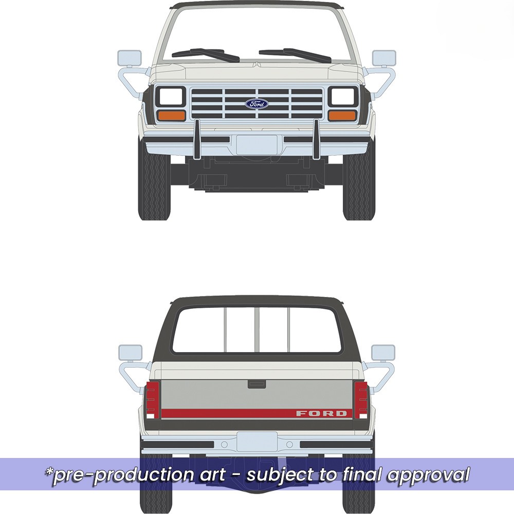 Ford F-150 XLT Lariat Long Bed Styleside 4x2 - Combination 1986 Tu-Tone colonial/dark grey metallic 1:64 Ixo America