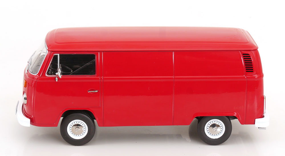 Volkswagen T2b Bus Delivery Van 1972 red 1:18 KK Scale